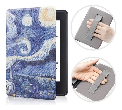 Capa Kindle Noite Estrelada Van Gogh Paperwhite 2019