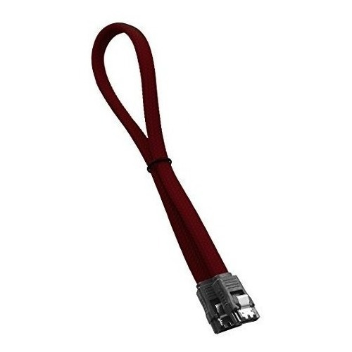 Cablemod Modmesh - Cable Sata 3 Con Funda (rojo Sangre, 11.8