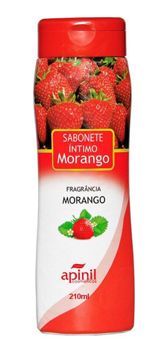 Sabonete Liquido Intimo Feminino 210ml Apinil - Morango