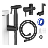 Bidet De Mano - Acero Inoxidable, Manguera De 150 Cm - Color Negro