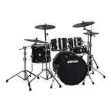 Ddrum Reflex Elite 5pc Shell Pack Kit-laca Negra Trans, Elt 