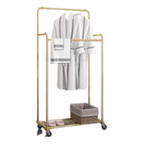 Rack Mueble Organizador  De  Para Baño Dorado