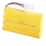 Bateria 9,6v 1000mah Aa Conector Tamya Recarregavel