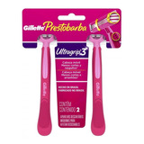Barbeador Gillette Prestobarba Ultragrip3 Cabeça Móvel 2 Und