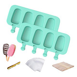 Ouddy Moldes Para Paletas Para Ninos, 2 Moldes De Silicona P