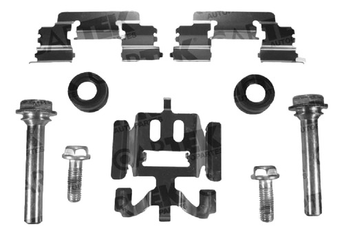 Kit Herrajes De Balatas Sierra 1500 2005-2007 Hibrid Tras Ck