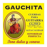 Encordado Guitarra Criolla Clasica Cuerdas Gauchita G2535