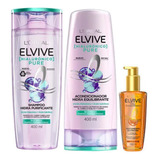 Elvive Hialurónico Pure Shampoo, Acondicionador + Serum Oleo