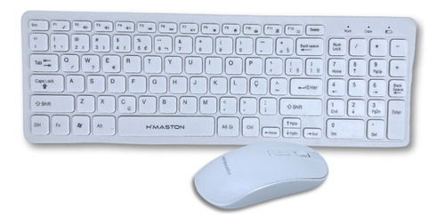 Kit Teclado Mouse Sem Fio Slim Computador Notebook Wireless