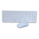 Kit Teclado Mouse Sem Fio Slim Computador Notebook Wireless