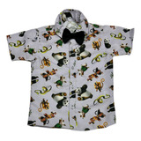 Camisa Tematico Kung Fu Panda Luxo Envio Ja