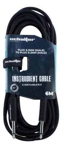 Cable Para Instrumento Plug 6.3 De 6m Cobre Libre Oxigeno