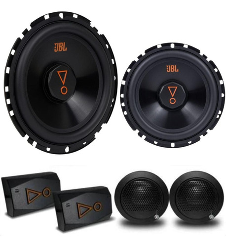 Kit Par Alto Falante 6 Pol Jbl 2 Vias 160w Coaxial 4 Ohms