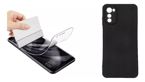 Funda Silicona + Hidrogel Compatible Con Motorola Moto E32