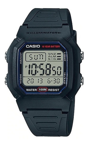 Reloj Casio Digital W-800h-1av Caballero Original E-watch 