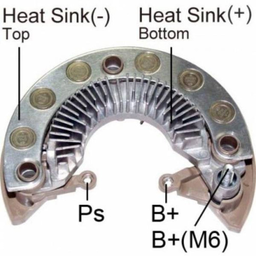 Diodera De Alternador Ford Fusion 128mm Hicorp Imr12800 Foto 2