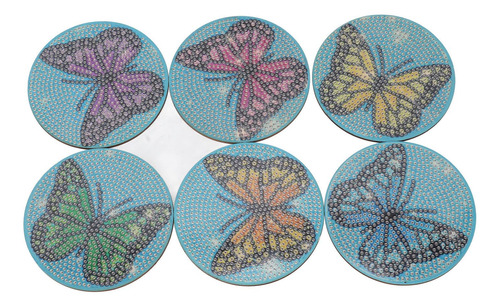 Kit De Pintura Para Posavasos Con Diseño De Mariposas