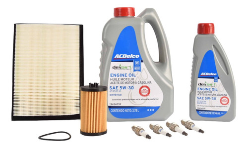 Kit De Afinacion Sae 5w-30 Dexos Sintético Sonic L4 1.6 2016