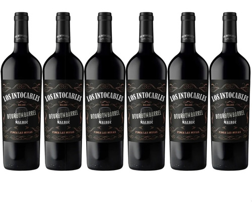  Vino Los Intocables Black Malbec 750 Ml Caja X 6 - Sufin