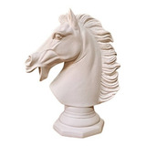 Estátua Busto Cabeça De Cavalo Estátua 47 Cm Fazenda