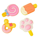 Brinquedo Cães Pequeno Porte Latex Apito Lollipop Kit 4un