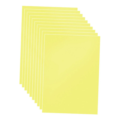 10 Uds. Hojas De Pvc, Película Flexible Rígida De Amarillo