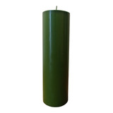 Cirio Liso - Color Verde - Grande 1 Kilo (7cm X 24cm)