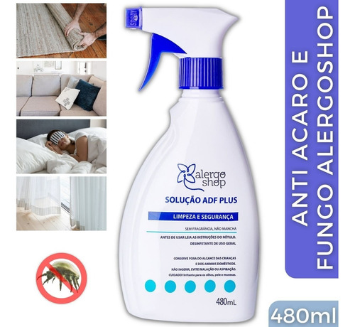 Acaricida Spray Anti Acaro E Fungos Solução Adf - Alergoshop