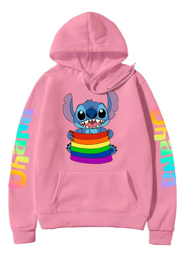 Blusa Moletom Lilo & Stitch Lgbt Stitch Bandeira Pride 1078