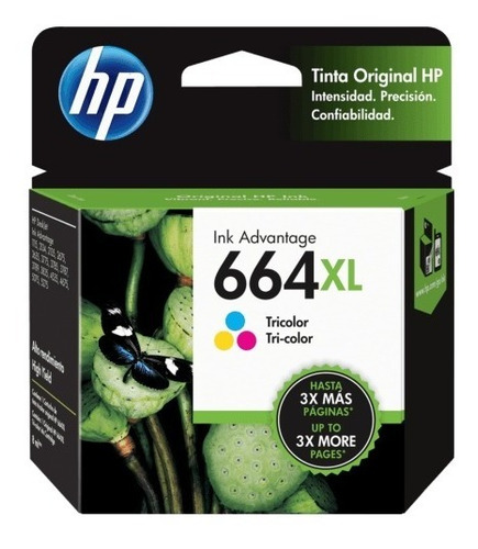 Cartucho Original Hp 664xl Tricolor Para 2135 3635 3835 4675