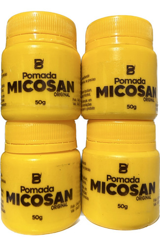 4 Pomadas Creme Micosan Baruc 50g  Clareador Pele Sensivel