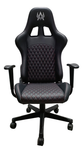 Silla Gamer Maverick Negro Akivoy Material Del Tapizado Cuero Sintético