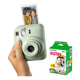 Instax Câmera Instantânea Fujifilm Mini 12 Cor Verde + 20fot