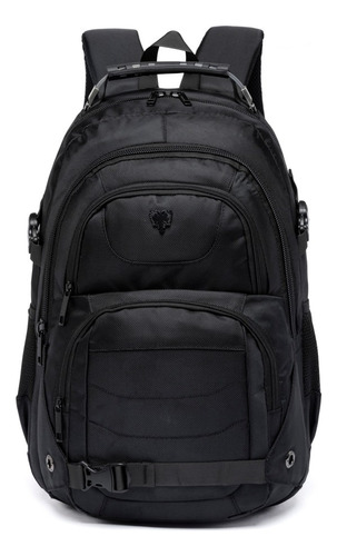 Mochila Cavalera Executiva Masculina Alça Cabo Aço Tsa Preta Cor Preto