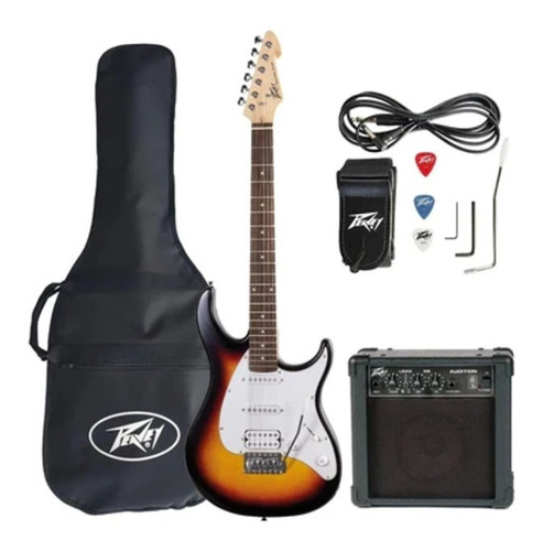 Paquete Guitarra Eléctricajr Sombreda Peavey Mod Raptorpk-sb