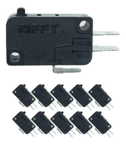 10 Micro Switch Zippy Original P/ Botões (10 Unidades)