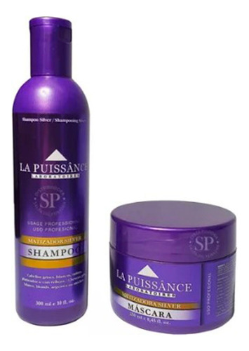 Shampoo + Máscara Matizador Silver La Puissance Violeta