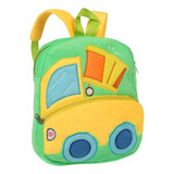 Mochila Escolar Jardín Nene Niño Moto Auto Relieve Acolchada