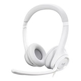 Auricular Logitech H390 Usb Blanco C/microfono