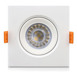 Spot Led 12w Dicroica Embutir Quadrado Branco Aaatop Quente Cor Branco Quente 110v/220v