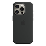 Silicone Case Original Compatible Apple iPhone 15 Pro Negro