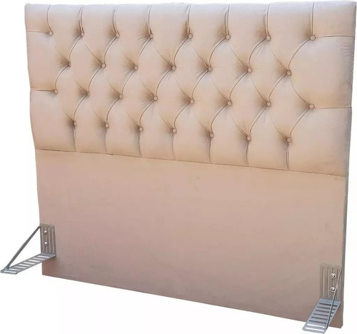 Cabeceira Cama Box Paris 195cm Corino Bege (com Frame)