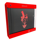 Suporte Parede Iluminado Shield Rgb Ps4 Slim God Of War-face