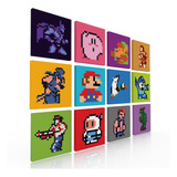 Set De 12 Cuadros Decorativos, Para Recamara Nintendo Retro
