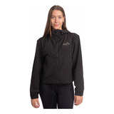 Campera Rompeviento Rusty Everywhere Negro Mujer