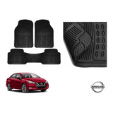 Tapetes Uso Rudo Nissan Versa 2023 Rubber Dark