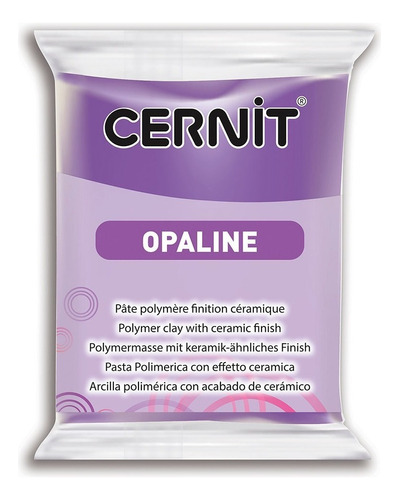 Cernit Opaline Arcilla Polimérica 56 G, Colores A Elección Color Violeta