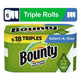 Toallas De Papel Bounty Con 6 Rollos Triples Importado Usa