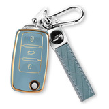 For Vw Car Key Fob Cover With Keychain, Soft Tpu Car Key Cas