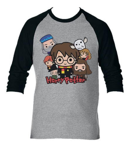 Camiseta Manga Larga Harry Potter  Camibuso Niño Adulto